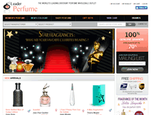 Tablet Screenshot of leaderperfume.com